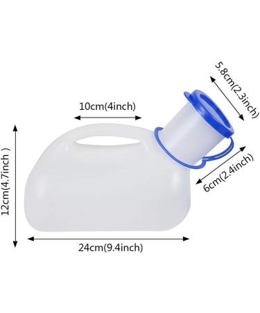 1000ML Unisex Plastic Urinals Incontinence Bottles Outdoor Portable Urine Bottle Pee Urinal Storage Camping Travel Driving for Men for Patients - Buy Online on GoSupps.com