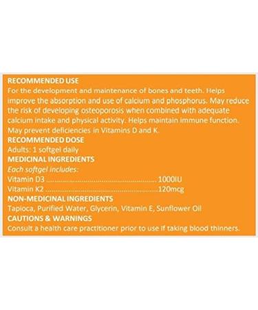 Benemax Vitamin D3 K2 30 Capsules - K2 D3 Vitamin Supplement - Healthy Bones Healthy Teeth Healthy Muscle - Vit K2 D3 Supplement - Vegan D3 K2 - Buy Online on GoSupps.com