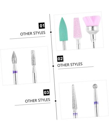 Ipetboom Manicure Tools Professional 1 Set Nail Polish Head Set Tungsten Steel Nail Manicure Alloy Tungsten Steel Professional Manicure Tools - Buy Online on GoSupps.com