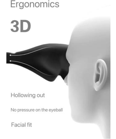 3D Ergonomic Eye Mask & Earmuff - Noise Reduction Eye Fatigue Relief Perfect for Travel | Blackout Sleep Mask - Buy Online on GoSupps.com
