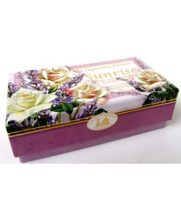 Buy Sunrise Rose & Lavender Scented Soap | Luxury Handmade Soap Bar 10.5 oz | Saponificio Artigianale Fiorentino - Buy Online on GoSupps.com