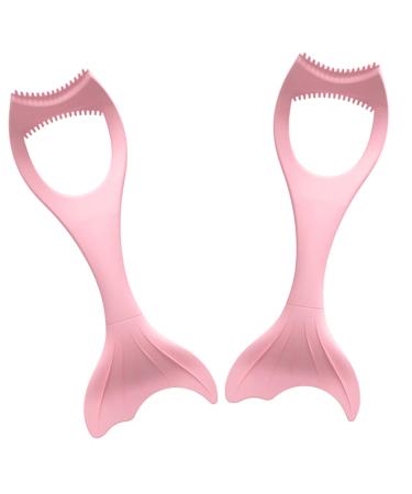 BIUDECO 2pcs Mascara Brush Eyelash Makeup Eyeliner Aid Beauty Tools Miss Pink Multifunction
