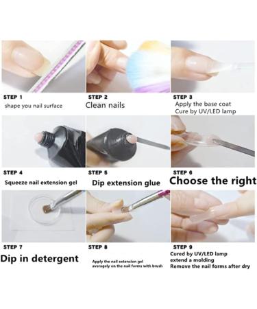 Builder Gel For Nails 30ml Professional Poly Nails Gel Extension Gel Nail Enhancement Manicure Easy DIY at Home (Clear) - Buy Online on GoSupps.com