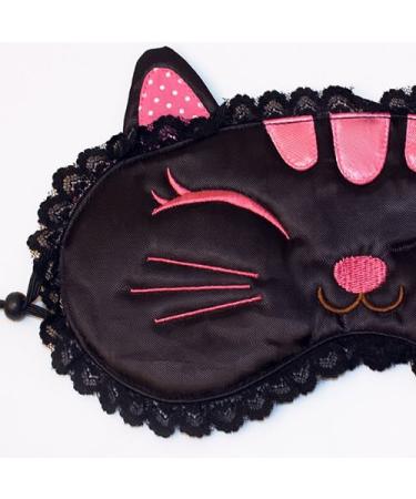 Black Temptation Embroidered Applique Eye Shade/Sleeping Mask Cover - 7.9 * 3.1 - Buy Online on GoSupps.com