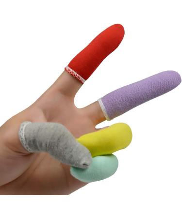 GSHLLO 50 PCS Cotton Finger Cots Gloves for Men Women - Protective Finger Guards - Buy Online on GoSupps.com