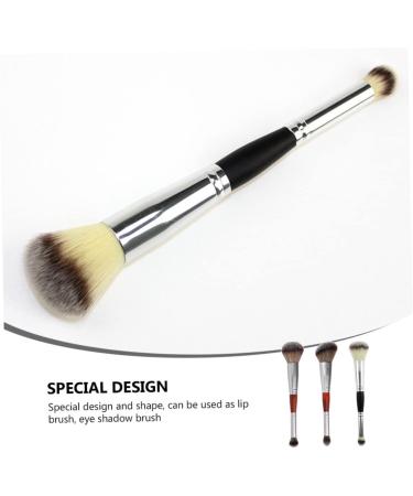 Housoutil 3pcs Double-ended Makeup Brush Eyeshadow Highlighter Makeup Brush Double-head Brush Woman Cosmetic - Buy Online on GoSupps.com