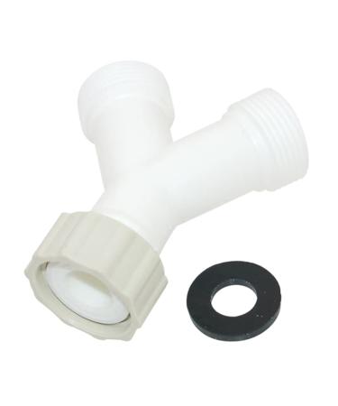 3/4 Y Splitter Connector Convenient & Y Connector Plastic for Washing Machine & Dishwasher Resistant Connector