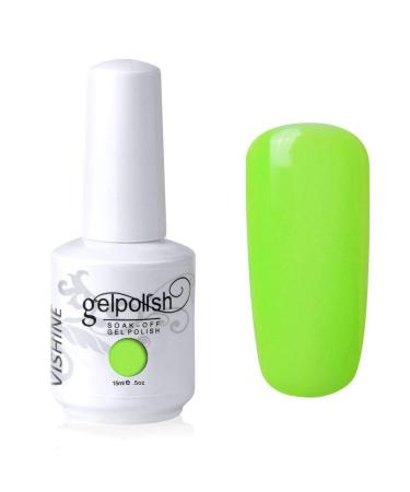 Vishine Nail Salon UV Manicure Polish Soak Off Gel Polish Nail Art Green(807) #807