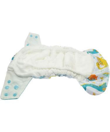Bl mchen All-in-One Bamboo Cloth Diaper - OneSize Snap Fasteners (3.5-15kg) | Geometric Design Brick - Eco-Friendly International Shipping - Buy Online on GoSupps.com