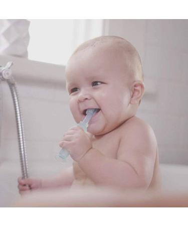 Haakaa 360 Silicone Toothbrush Teether | Ultra Soft Bristles for Baby Oral Gum Cleaning | Baby Teething Training | Oral Brushing Massager | 6m+ Baby Toddler | Clear (1 Count) - Buy Online on GoSupps.com