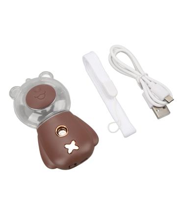 Nano Sprayer Portable DC5V Nano 300ml Water Tank with Neck Strap for Carrying (Brown)