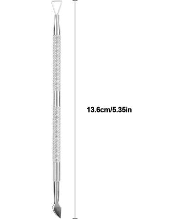 Cuticle Pusher Nail Cleaner Professional Stainless Steel Dual Sided Nail Cuticle Pusher Remover Manicure Pedicure Tool - Buy Online on GoSupps.com