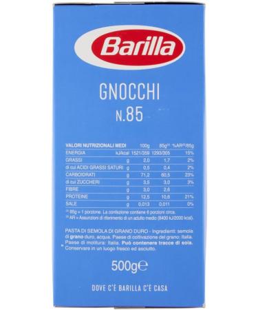  Italian Gourmet E.R. Pack of 10 Barilla Gnocchi pasta no. 85 - 500g + Italian gourmet polpa 400g - Buy Online on GoSupps.com