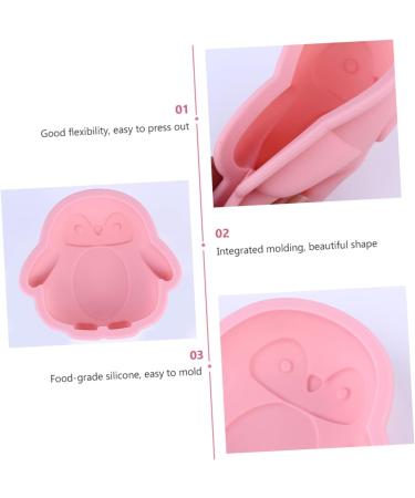 OUNONA 4 Pcs Silicone Mold Penguin Silicone Mould Non-Stick Baking Molds Silicone Dessert Mold Muffin Trays Silicone Fondant Roasting Pan Cake Mold Fondant Mold Cartoon Child Silica Gel Assorted Color 2x2pcs 12.2X11.5X3.3CMx2pcs - Buy Online on GoSupps.com