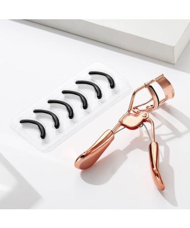 Portable Eyelash Curler with 6 Silicone Refill Pads - Professional Makeup Tool for Perfect Lashes | Buy Now - Buy Online on GoSupps.com