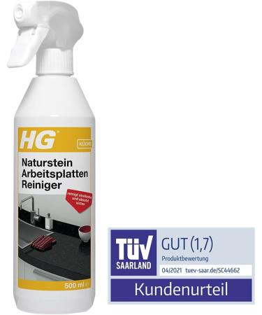 HG Natural Stone Worktop Cleaner - Quartz Granite & Marble - Daily Strip-Free Cleaning - 3-Pack (1500ml) - Buy Online on GoSupps.com
