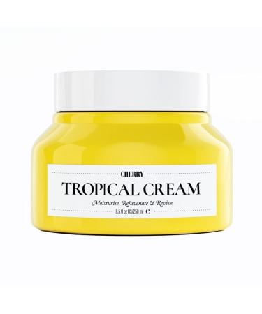 Cherry Tropical Moisturizing Cream Best Moisturizer For Winter | Quick Absorption Long-lasting Non - Greasy | Moisturize Rejuvenate Revive (8.5 Fl Oz 250ml) (1)