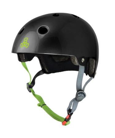 Triple Eight Dual Certified Bike and Skateboard Helmet Black Glossy Small/Medium - Buy Online on GoSupps.com