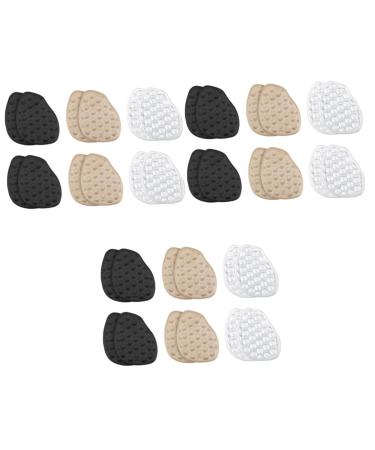 FRCOLOR 18 Pairs High Heels Forefoot Pad Foot Care Reusable Forefoot Pads Girl Shoe Insole Pad Belly Beads Heel Foot Cushions Cartoon Metatarsal Sleeves Kitten Heel Particles Flannel Soft
