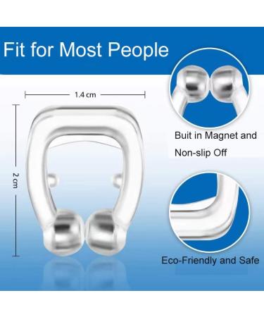 8 Pack Anti Snoring Nose Clip - Silicone Magnetic Snore Stopper for Men and Women - Buy Online on GoSupps.com