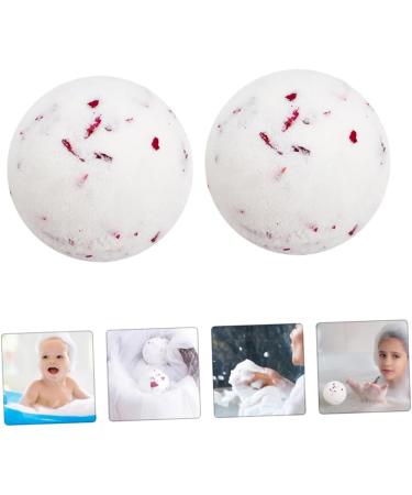  HAPINARY 2pcs bubble bath ball milk BIO pearl rose petals essential oil bombs bath bombs maker take bubble bath sea salt - Buy Online on GoSupps.com