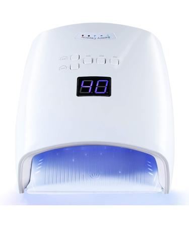 Rechargeable UV LED Nail Lamp with Automatic Sensor | Cordless Gel Nail Dryer for Fingernail & Toenail | 5 Timer Settings LCD Display - Buy Online on GoSupps.com