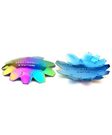 Professional Rainbow Cutter for Manicure - V-Shaped Smile Line Tool (HJ-Nat188) | 1-11 Sizes for UV Gel & Acrylic Nail Art - Buy Online on GoSupps.com