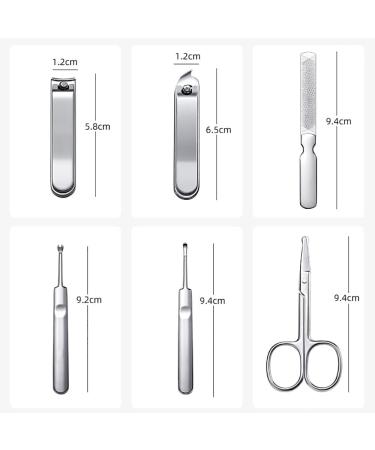 UHCPVHQQQ Portable Stainless Steel Nail Scissors Set 6 Pieces Household Sharp Beauty Manicure Tools trim - Buy Online on GoSupps.com