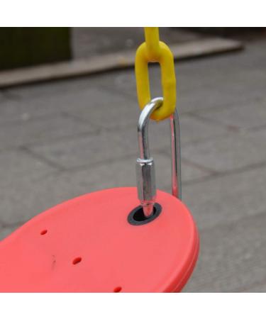 Ymeibe Swing Chains (2) Fully Coated with 4 Free Quick Links - Anti-Rust Iron Chains for Swing Set - Playground Kids Swing Seat Accessories - 660 Lb Capacity - Yellow - Buy Online on GoSupps.com