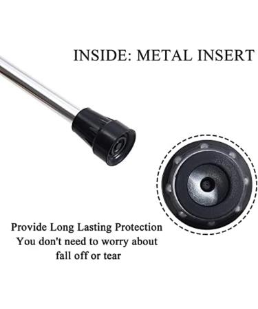 Retasica Crutch Tips Set 1Inch Heavy Duty Non-Slip Rubber Cane Tips Set Kit Replacement Cane Foot Caps Crutch Pads 6 PCS - Buy Online on GoSupps.com