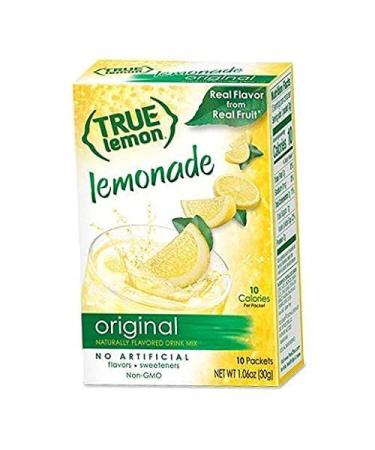 True Lemon Assorted Beverage Pack - 5 Boxes, 10ct Each with 5 Free Bonus Lemonade Sticks - Original, Peach, Black Cherry Limeade, Mango Orange, Raspberry Lemonade - 55 Count - Buy Online on GoSupps.com