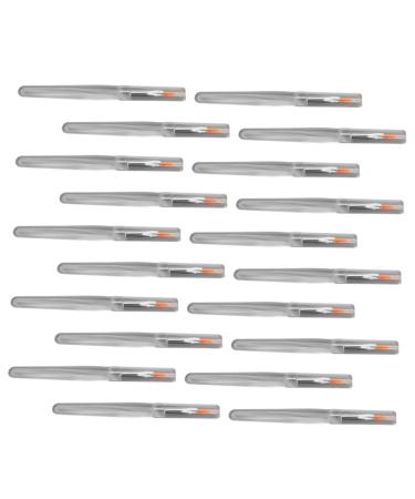 Didiseaon 20pcs Makeup Brush with Cover Lipstick Makeup Brush Silicone Makeup Brush Wands Lip Lip Brush Eye Shadow Practical Paillette Brush Resin Lipstick Pen Portable