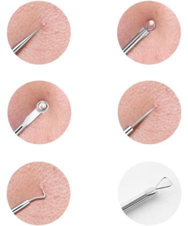 Blackening Remover Tool Kit - 5 PCS Comedo Extractor & Pimple Popper for Acne Treatment - Stainless Steel Pickel Popping Set for Face & Nose - Buy Online on GoSupps.com