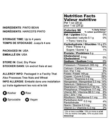Pinto Beans 10 Pounds - Non-GMO | Dried & Sproutable | Vegan & Kosher | Protein & Folate-Rich | Ideal for Soups, Chili & Stews - Buy Online on GoSupps.com