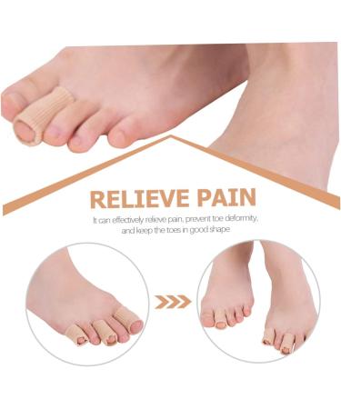 Cabilock 2pcs Gel Toe Covers for Men - Toe Protection Sleeves - Reusable Toe Cushion Tubes - Anti-Wear Finger Sleeves - Beige 20X2.5CM - Buy Online on GoSupps.com