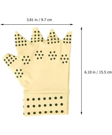 Buy Fingerless Mittens for Men - Magnetic Gloves for Carpal Tunnel & Tendonitis (Khaki) - International Shipping Available - Buy Online on GoSupps.com