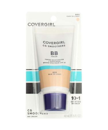 CoverGirl Smoothers SPF 21 Tinted Coverage, Fair to Light 805, 1.35 oz (Pack of 3)
