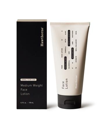 Hawthorne Men s Medium Weight Face Lotion | Face Cream Moisturizer for Normal to Dry Skin | 4 FL OZ