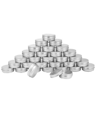 PandaHall Elite & reg 30ml Aluminum Box Column Platinum 5.2x2cm Silver 5.2x2cm Silver