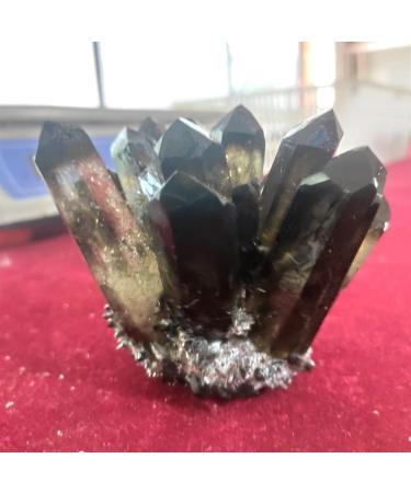 Crystal Hole Specimen Healed 1pcs Hot Reiki Quartz Cluster Natural Cairngorm Crystals Flowers Smoky Quartz Cluster As a Gift Crystal Hole (Size : 350-450g) - Buy Online on GoSupps.com