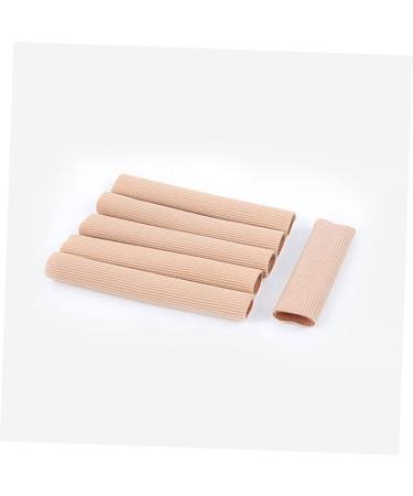 Lurrose 2pcs Silicone Gel Toe Covers - Foot Corn Cap & Protector - Khaki Baotou Hole Design - Buy Online on GoSupps.com