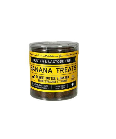 The Granville Island Pet Treatery|Travel Tin Peanut Butter & Banana Treat for Dogs All Natural & Chemical- Free Great for Travelling Or A Gift Made in Canada 120g Peanut Butter & Banana 120 g (Pack of 1)