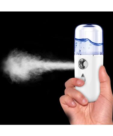 Angoily Nano Water Replenishing Instrument Hand Held Steamer Mini Humidifier Face Humidifier Mini Face Steamer Facial Mister Cool Mist Steamer Portable The Face White Set Plastic - Buy Online on GoSupps.com