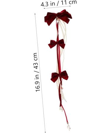 FRCOLOR 3 Sets Headgear Bowknot Design Headdress Headbands Vintage Hair Clips Pearl Hair Clips Womens Headband Wedding Hair Clips Pearl Wedding Hair Accessories Tiara Imitation Pearls - Buy Online on GoSupps.com
