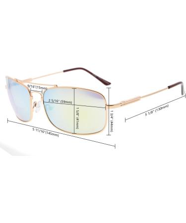 Eyekeper Bifocal Sunglasses - Flexible Bridge Titanium Gunmetal Frame +1.50 Gray Lens for Reading - Lightweight and Stylish International Shipping Available - Buy Online on GoSupps.com