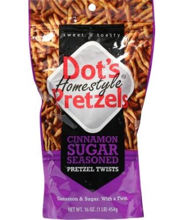 2 Pack of Dot's Pretzels Cinnamon Sugar Pretzels - 16oz - Buy Online on GoSupps.com