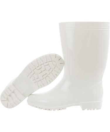 Comwarm Men's Black PVC Mid-Calf Rain Boots - Size 11.5 | Waterproof, Anti-Slip Outdoor Work Rubber Boots - Buy Online on GoSupps.com