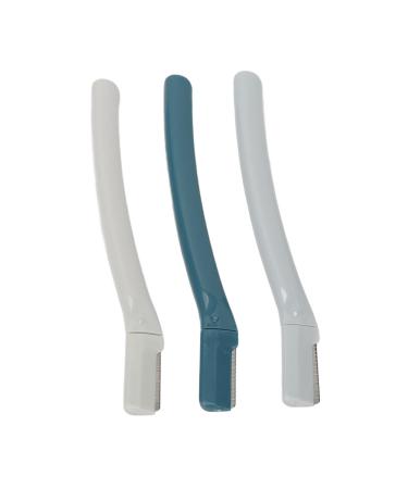 Eyebrow Knife Stainless Steel Safety Cover Sharp Blade 3 Blades for Hand Eyebrow Trimmer for Going Out