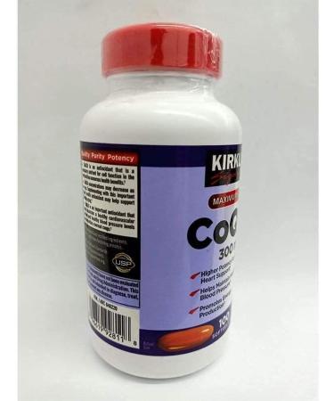 Kirkland Signature CoQ10 300mg 100 Softgels - Maximum Potency - 1 Pack - Buy Online on GoSupps.com