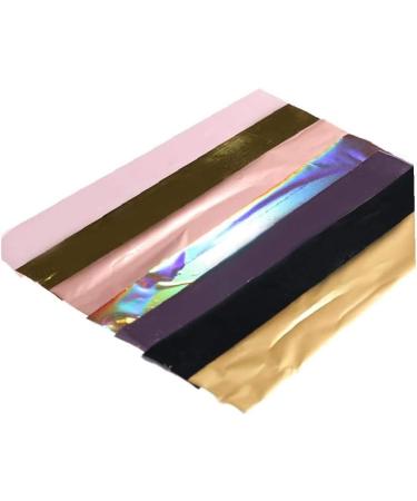 UKD 1bag Girls' Rose Gold Nail Foils Set Holographic Pink Champagne Nail Art Transfer Stickers Metallic DIY Picture Nail Paper Stickers - Buy Online on GoSupps.com